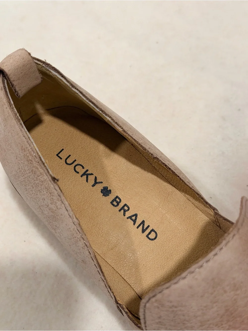 Lucky Brand Women’s Mahzan Suede Slip-On Loafers in Hazel Size 6.5